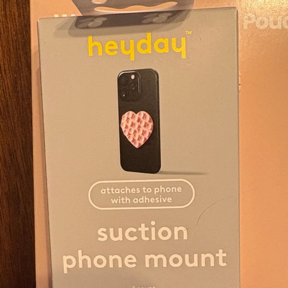 heyday Pink Waterproof Phone Pouch with Mini Glitter Phone Grip & Suction Mount